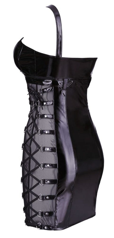 Vinyl Dress- Sheer Sides